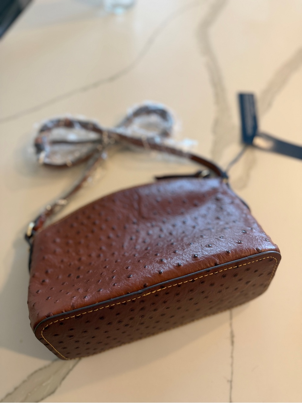 Dooney & Bourke Brown Cognac Ruby Crossbody Bag - Picture 2 of 7
